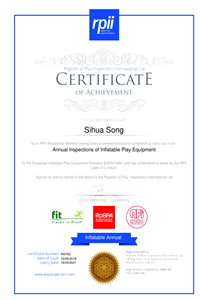 EN14960 Certificate